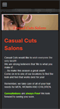 Mobile Screenshot of casualcutssalons.com